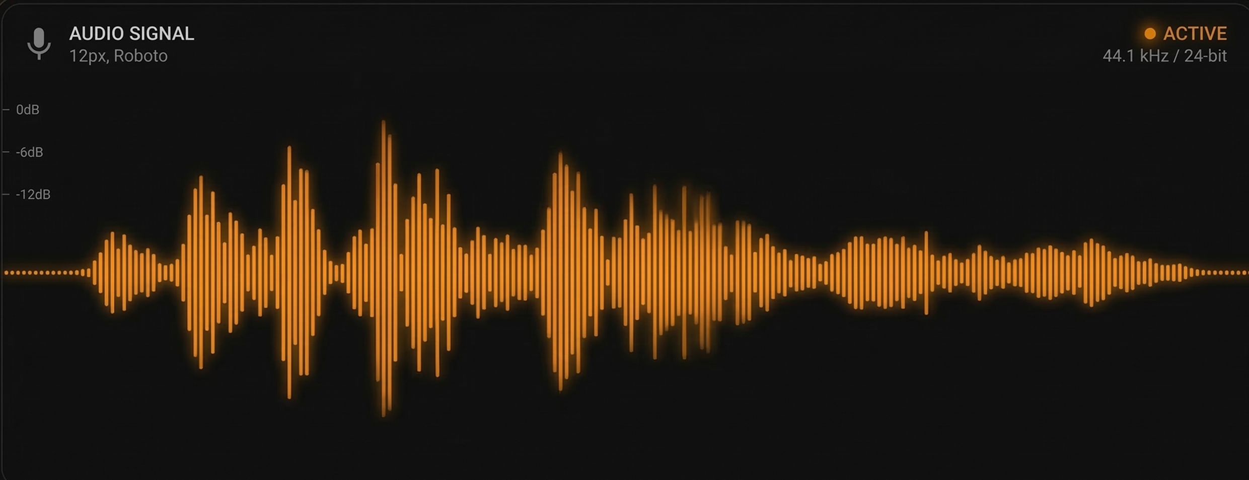 Audio waveform
